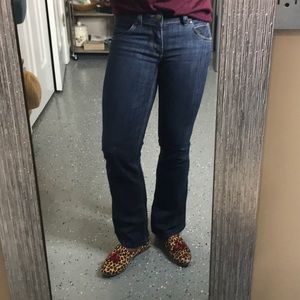 Cabi Blue Boot Cut Flap Pocket Jean 638R Sz.2